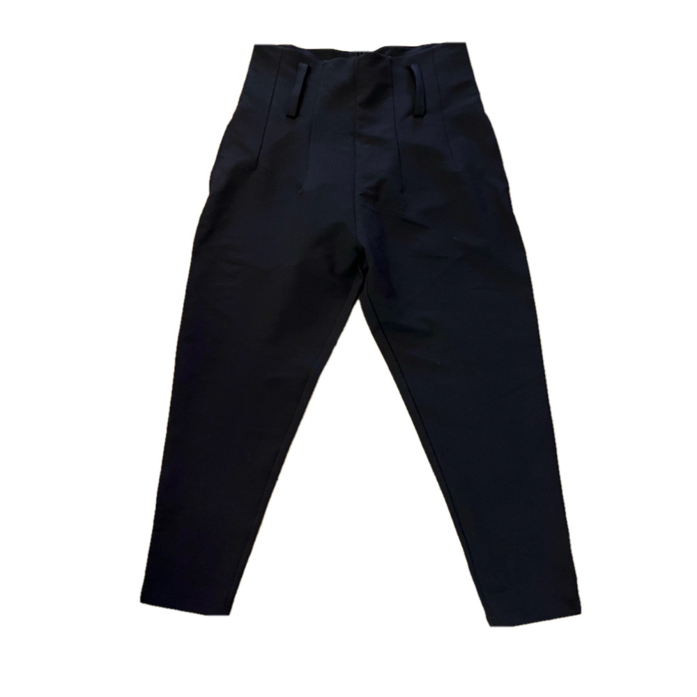 NWT Kappa Black High-Waisted Regular Fit Sport Trousers - Medium